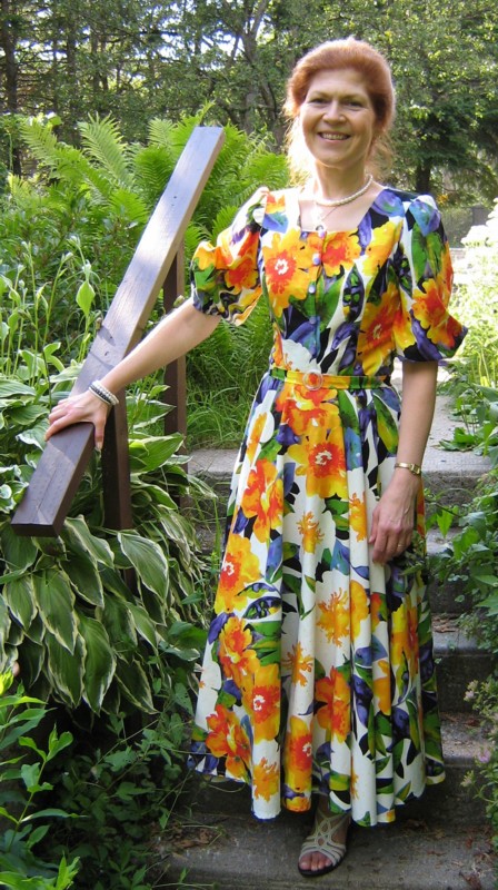 Devant les marches en b�ton du 1450.