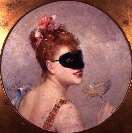 Federico de Madrazo y Kuntz. Femme avec un masque.