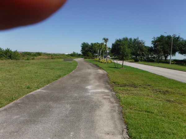 Ici, on vient de virer en direction franc nord.