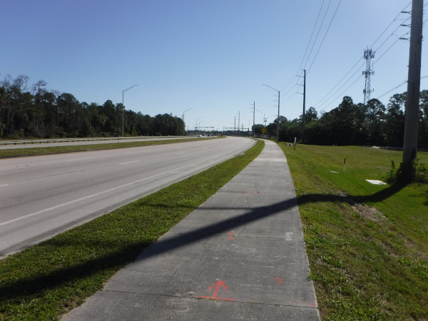 Suite du long virage vers le nord.