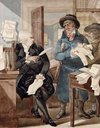 Anonyme. Un huissier et un avocat - Une paire pour le Diable.