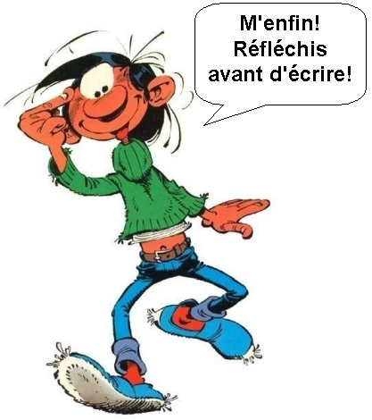 Gaston Lagaffe a une suggestion lumineuse pour M. Thierry Evrard.