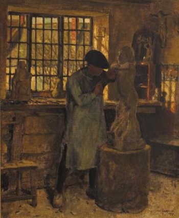 Norman Garstin. The sculptor.