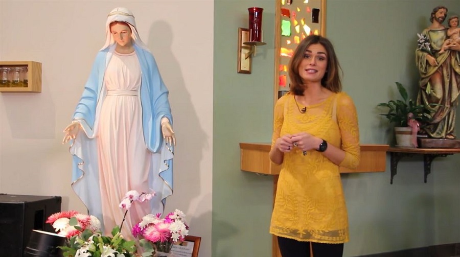 Mrs. Faith Goldy with one of those rare women who can compete with her on looks.