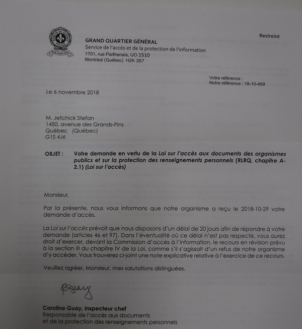 Accus� de r�ception.