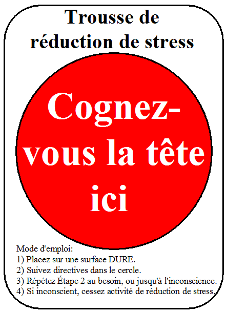 Cognez-vous la t�te ici.