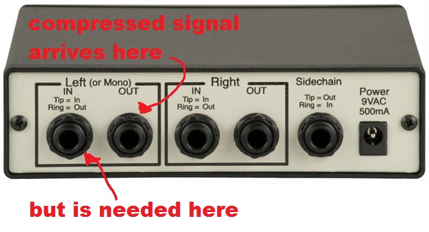 Back of compressor, showing where PCB puts signal.