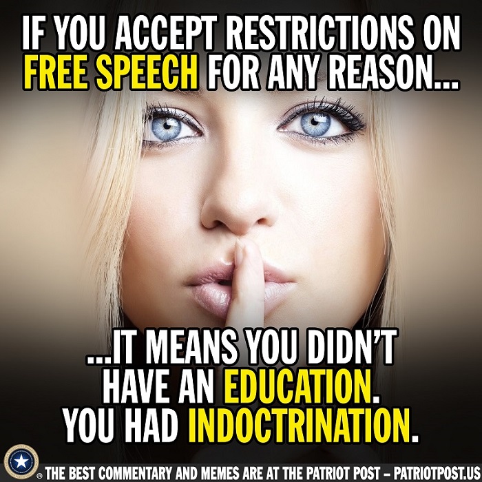 Libert� d'expression.