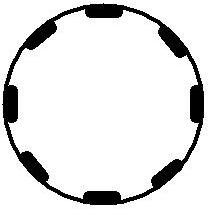 Conceptual shape of an inflatable crinoline