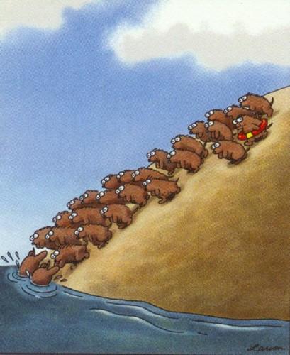 Oui, tout le monde va dans cette direction, mais est-ce que cela prouve que c'est une bonne id�e?