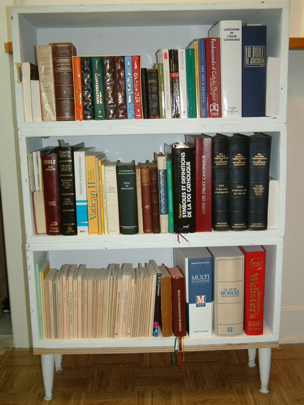 Biblioth�que vue de face.