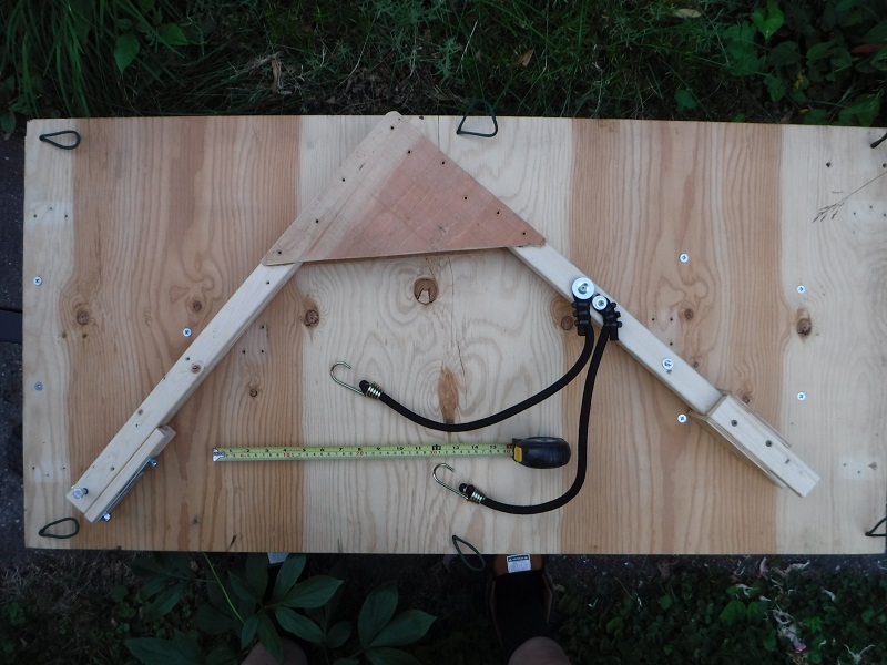 Vue de c�t� du timon d'attelage.