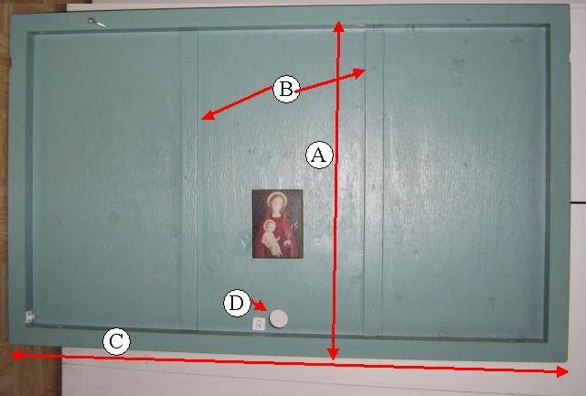 Mur arri�re de la table.