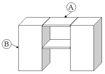 Litout � deux garde-robes.