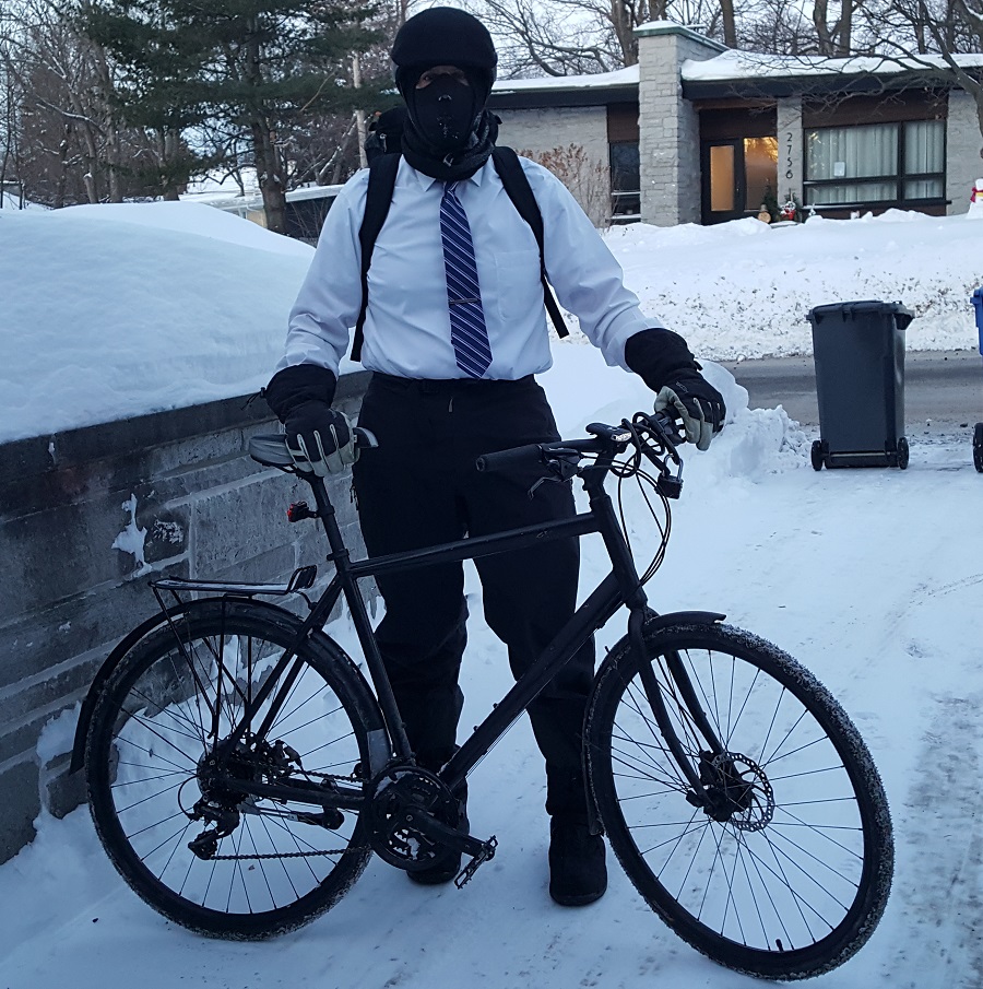 Stefan s'en va travailler, 7h15, -19 Celcius.