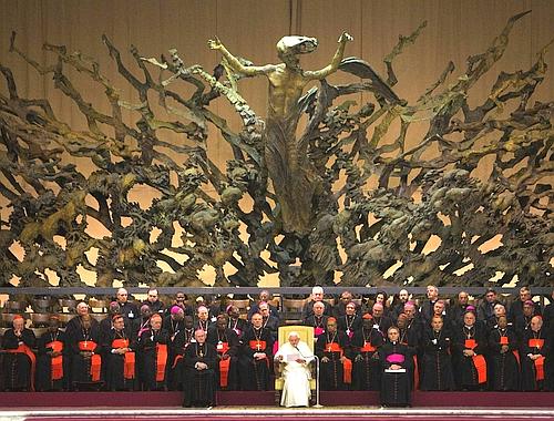 L'Antichrist et une nu�e de d�mons volant au-dessus du Pape et de certains cardinaux?