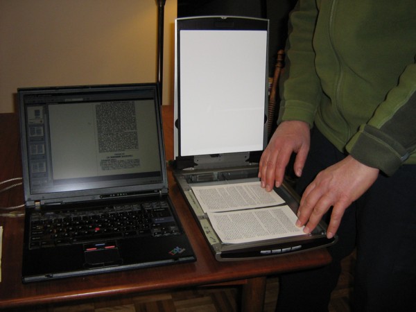 Survol du processus de num�risation d'un livre.