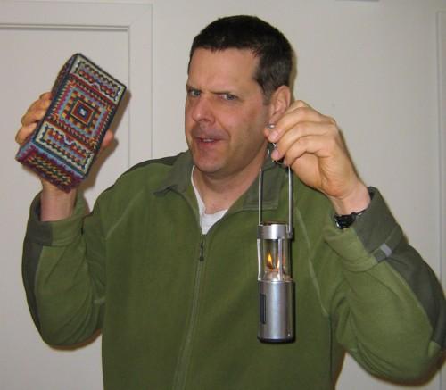 Grand Inquisitor slightly miffed after discovering inbox-clogging attachment. (Thanks Mom for the fashionable brick!)