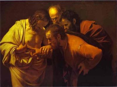 Caravaggio. L'incr�dulit� de Thomas.
