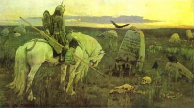 Victor Vasnetsov. Un chevalier � la crois�e des chemins.