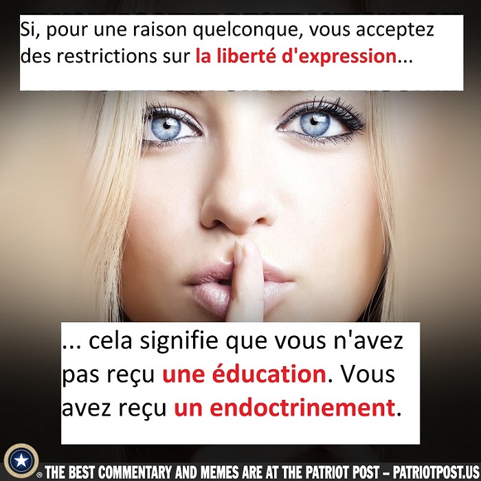 Libert� d'expression.