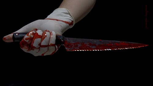 Bloody knife