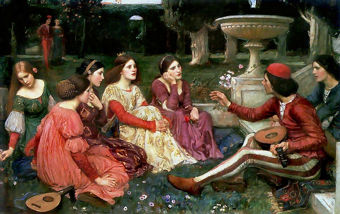 John William Waterhouse. Le D�cam�ron.