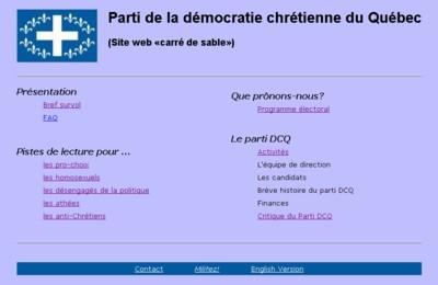 Site carr� de sable du Parti DCQ. 2006-mai-21.