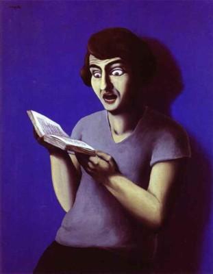 Ren� Magritte. The submissive reader.