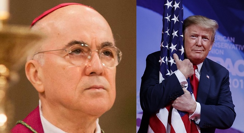 Monsignor Carlo Maria Vigan� and Donald J. Trump.